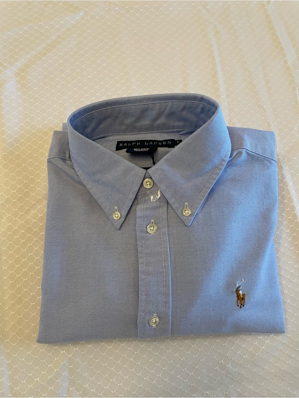 Ralph Lauren Women’s Pale Blue Button-Down Oxford Shirt